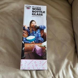 Bigmouth wine bottle Glass new